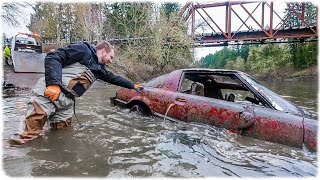 FOUND 6 Cars/Trucks Sunk in River!.. (RX7 Sports Car Recovered)