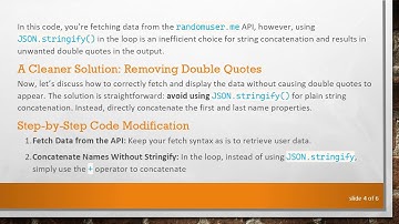 How to Efficiently Remove Double Quotes from Fetched Data in JavaScript