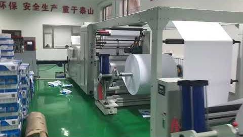 A4/A3 Paper Cutting Machine Feeding With Two Jumbo Rolls Connected With Automatic Packaging Machine