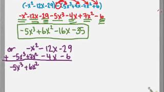 8.2 Adding, Subtracting, and Multiplying Polynomials