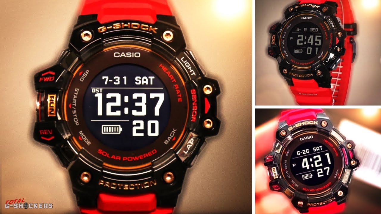 Casio GShock Heart Rate Monitor Smartwatch GBDH10004A1 YouTube