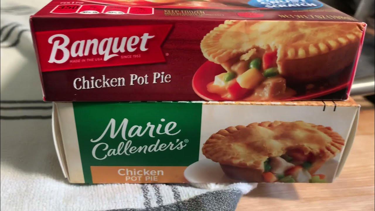 Which WalMart Chicken Pot Pie Is Best? Banquet & Marie Calender's