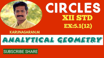 XII STD EX.5.1(12) FIND centre and radius of circle 3x^2+(3-p)xy+qy^2-3px=8pq. Find p and q