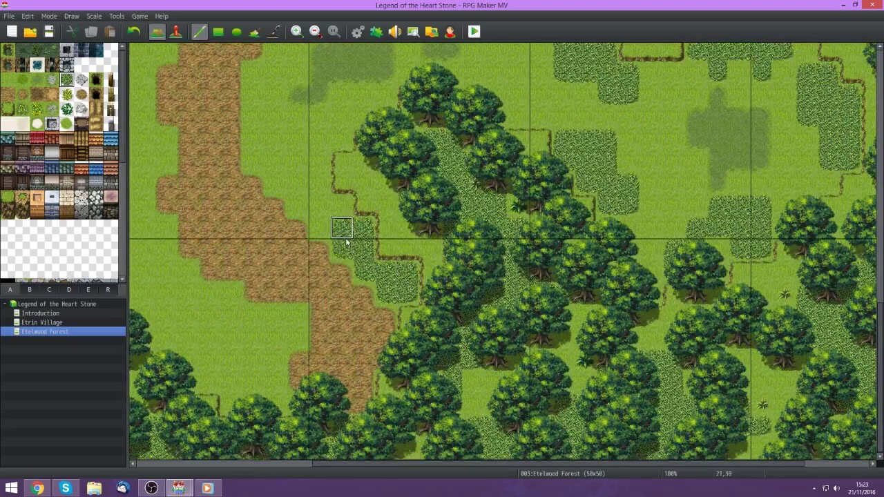 Rpg Maker Mv Mapping A Woods Forest Timelapse Youtube