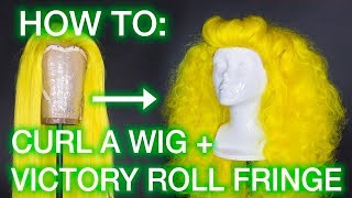 How To: Pinup Victory Rolls Wig Styling Tutorial