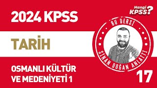 17) KPSS Tarih Osmanlı Devleti Kültür ve Medeniyeti -1 Sinan Doğan #kpsstarih #2024kpss screenshot 3