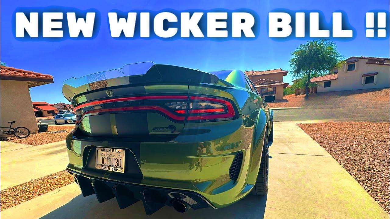 WICKER BILL INSTALL ON MY 2022 CHARGER HELLCAT WIDEBODY! ZL1 ADDONS YouTube