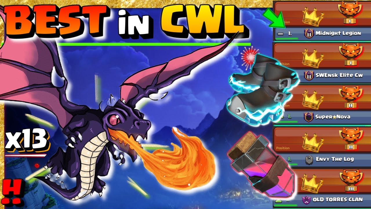 ‼️ Победа в C1 CWL → 7/7? Королевский чемпион Spirit Walk Dragons → Лучшие атаки для CWL → От лид...