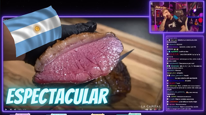Auron reacciona a cocinando carnes Argentinas de La Capital