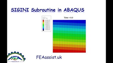 SIGINI subroutine in Abaqus, SIGINI subroutine tutorial, Mapping initial stress field Abaqus