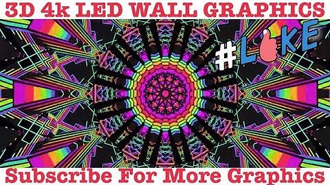 VJ Loop 3D Led Wall Graphics 4K vj loop dj led Wall Background Visual for resolume Mapping Animation