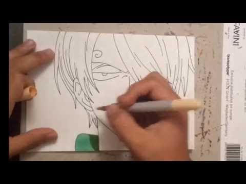 Wie zeichne Ich Sanji? Speed Drawing [One Piece] - Copic Marker