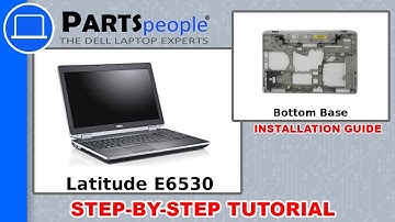 Dell Latitude E6530 (P19F001) Bottom Base How-To Video Tutorial