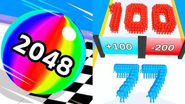 Ball Run 2048 Vs Crowd Number Run 3D  Level Max | All Level Gameplay Walkthrough Android.iOS