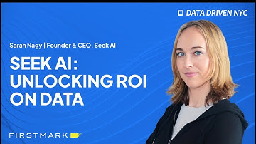 Unlocking ROI on Data | Seek AI Founder & CEO, Sarah Nagy