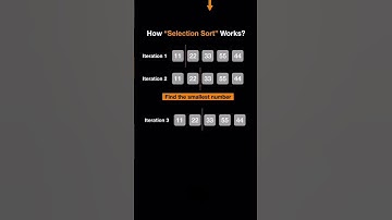 How Selection sort works?#coding #datastructures #algorithm #animation #subscribe