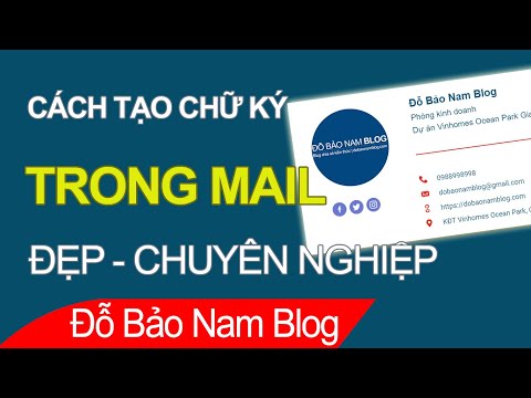 Video: Loại Chữ Ký Nào để đặt Trong Một Email