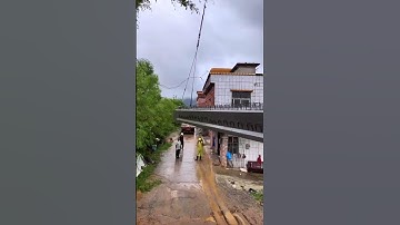 Amazing installing concrete girder bridge with small crane