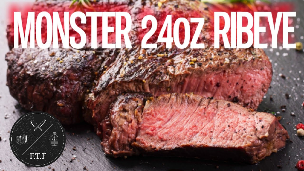 BACKYARD BBQ • Monster 24oz RIBEYE Steak! • Juicy, Tender, Gorgeous and ...