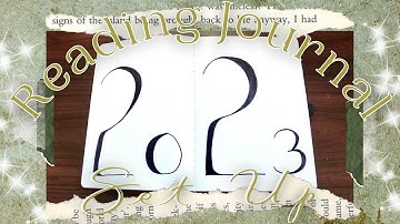 2023 Reading Journal Set Up
