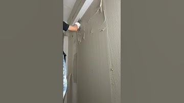 a tool for leveling cement mixture on walls #shorts