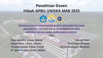 Penelitian - Peningkatan Kinerja NER Berbasis BiLSTM-CRF Melalui Augmentasi Data Menggunakan LLM