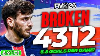 BROKEN META 4312 V.2 FM26 Tactics! (5.8 GPG!) | Football Manager 2026 Tactics
