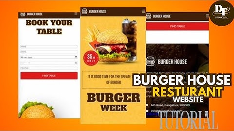 Burger House Website Using Html ,Css ,Javascript