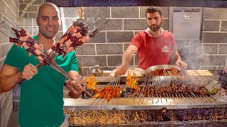 INSANE Street Food in Diyarbakır, Turkey | EXTREME TURKISH KEBABS + Massive street food in Turkey