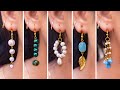 5 easy Pearl &amp; Crystal Earring Design | DIY | 5 min Craft | Hand made jewelry | Crafty Butterfly 030