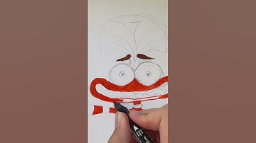How to draw anxiety? Drawing anxiety from Inside Out 2 #insideout2 #disney #movie #anxiety #drawing