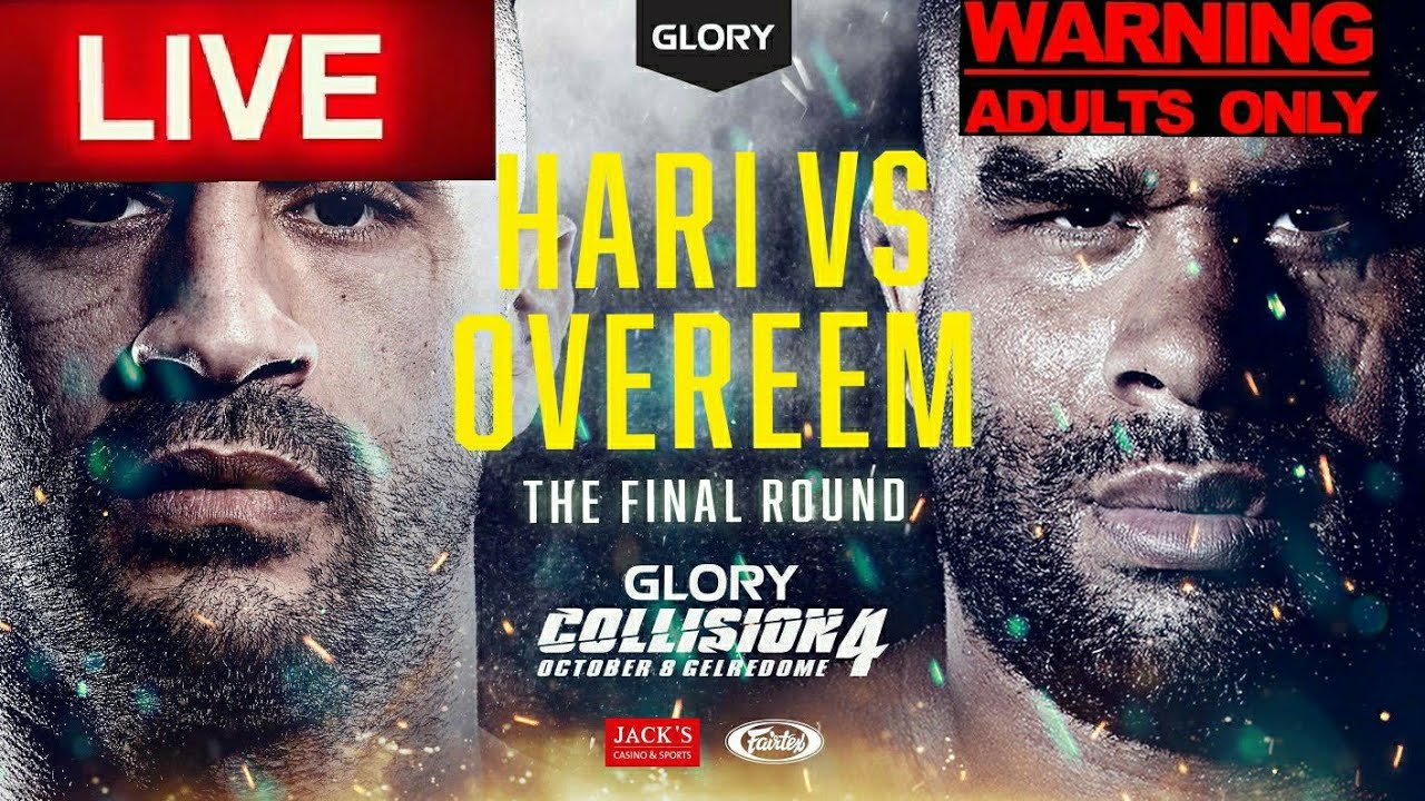 GLORY COLLISION 4 BADR HARI VS ALISTAIR OVEREEM LIVE CHILL REACTION STREAM 