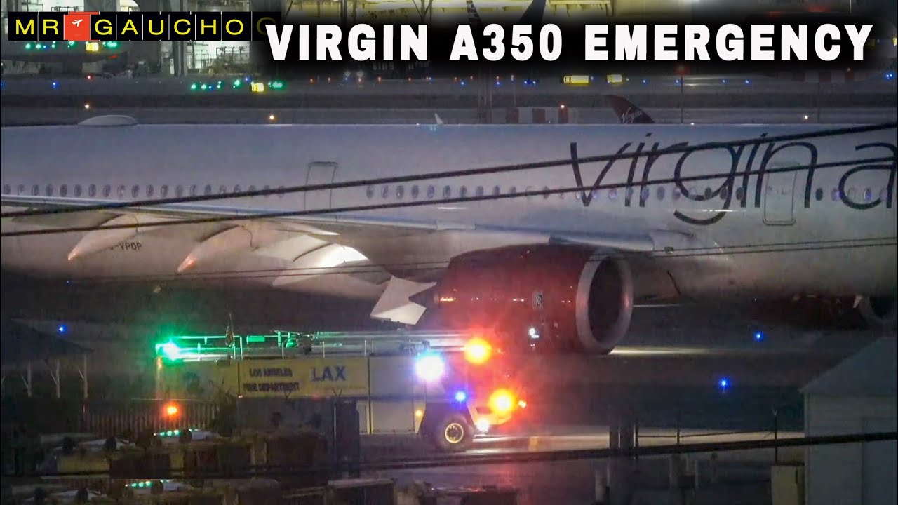 БОЛЬШАЯ АВАРИЯ | VIRGIN A350 ПРИЗЕМЛЯЕТСЯ БЕЗ РЕВЕРСА ТЯГИ И ТОРМОЗОВ, ДЫМИТ