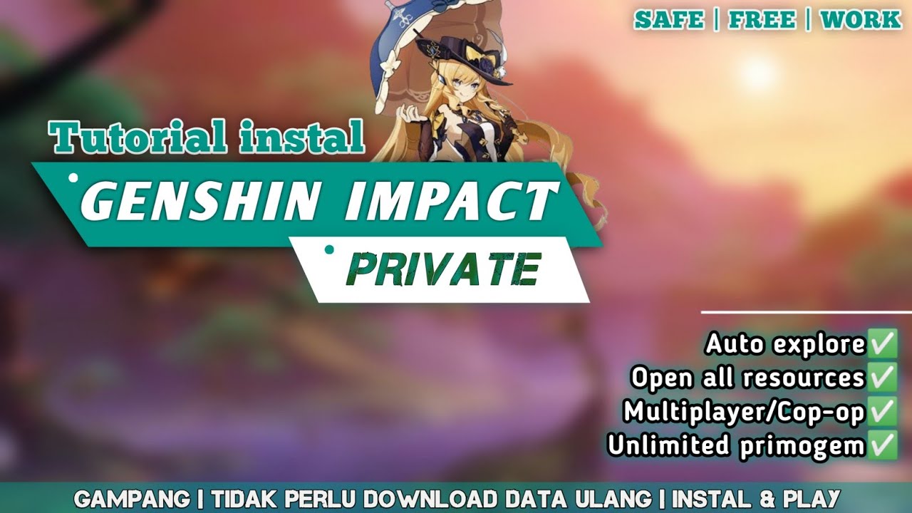 Genshin impact Private server & Tutorial lengkap instal tanpa root