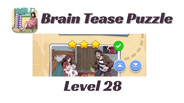 Brain Tease Puzzle Level 28 Walkthrough 🧠 | Step-by-Step Guide | SolutionGuruji