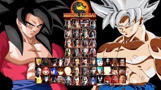 MORTAL KOMBAT 9 | GOKU SSJ4 & GOKU ULTRA INSTINCT| EXPERT TAG LADDER | GAMEPLAY (4K60FPS)