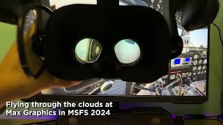 Flying in the clouds is insane! | MSFS 2024 +Pimax Crystal Super