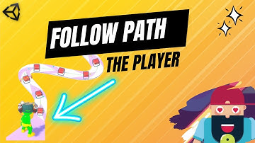 How I made the Player follow a path | Unity3d follow path