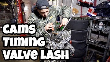 Installing Camshafts + Time & Chain+ Valve Adjustment (DIY) 👍🏽