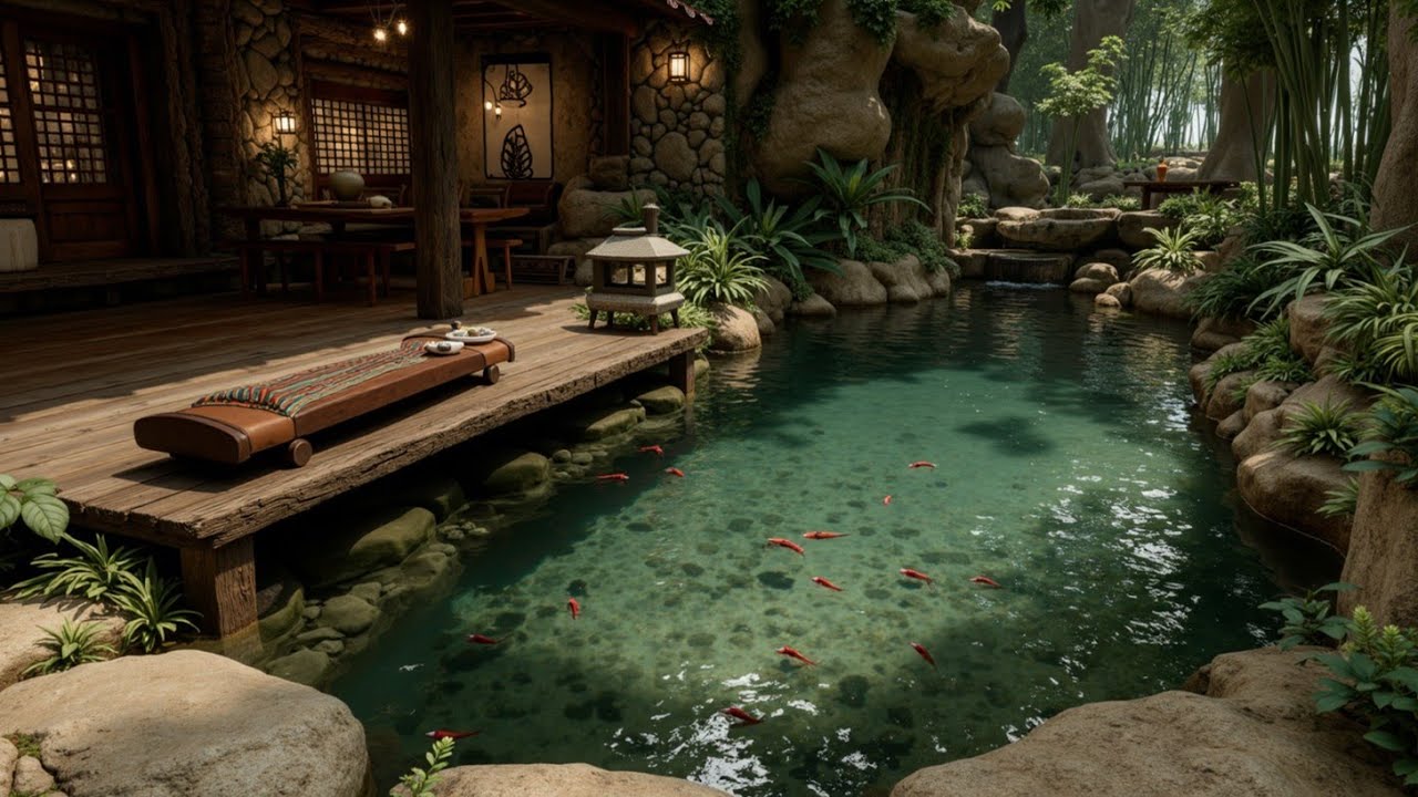 Zen Garden Retreat ~ Relaxing Chinese Bamboo Flute & Erhu Music for ...