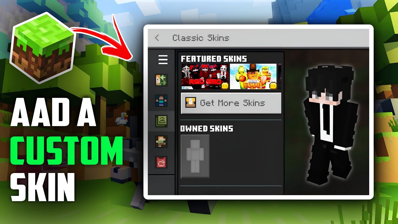 How To Add Your Custom Skin To Minecraft Bedrock - Full Guide | DRIFT ...