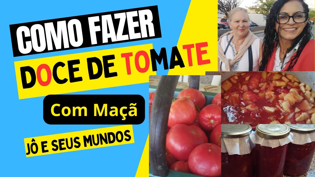 Doce de tomate com maçã Jô e seus Mundos