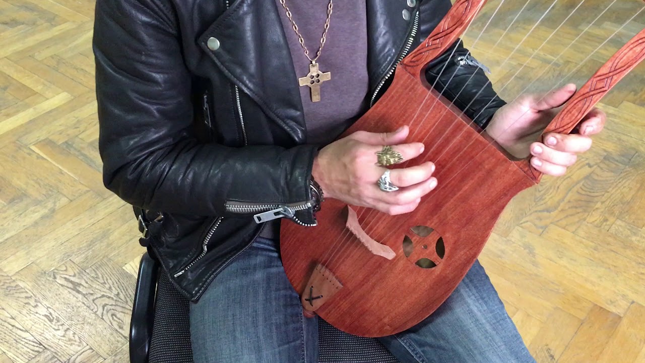 Viking Lyre Handmade musical instrument 7 strings Kravik Lyre