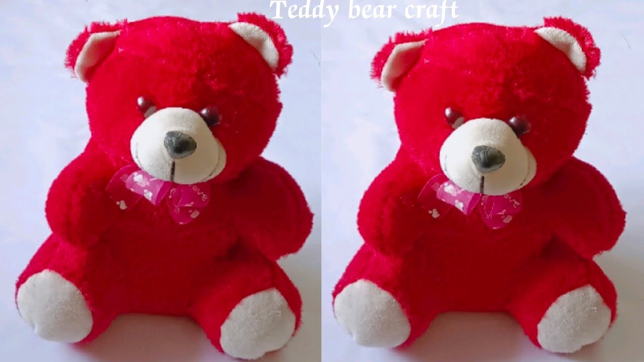 DIY soft toy/ hand made teddy bear making craft/ cute teddy bear making