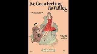"I've Got A Feeling I'm Falling" Fats Waller piano solo 1929