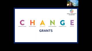 CHANGE Grants program presentation