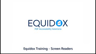 EQ Training   Screen Readers