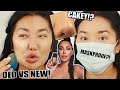 HUDA BEAUTY LUMINOUS MATTE FAUX FILTER FOUNDATION OLD VS NEW COMPARISON, WEAR TEST! | THUY TESTS