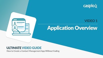 Creating a Contact Management Application / Part 1 of 5 / Application Overview
