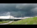 Alberta tornado on July 7 2022 near Sundre and Bergen. 2:36 to 2:40pm. Timelapse.